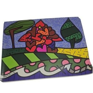 Romero Britto House of Love(2012)L Authentic Art Print Plate Signed Out of Print